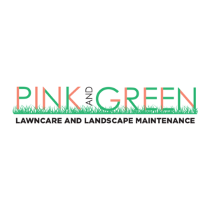 Logo design for Pink and Green Lawncare and Landscape Maintenance