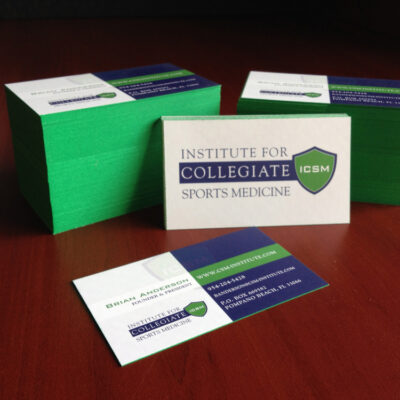 IFCS business cards painted edge