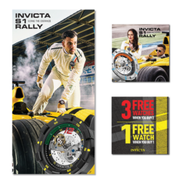 Graphic designs for Invicta Watches stores displays