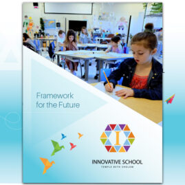 Graphic design cover for Innovative School Framework booklet